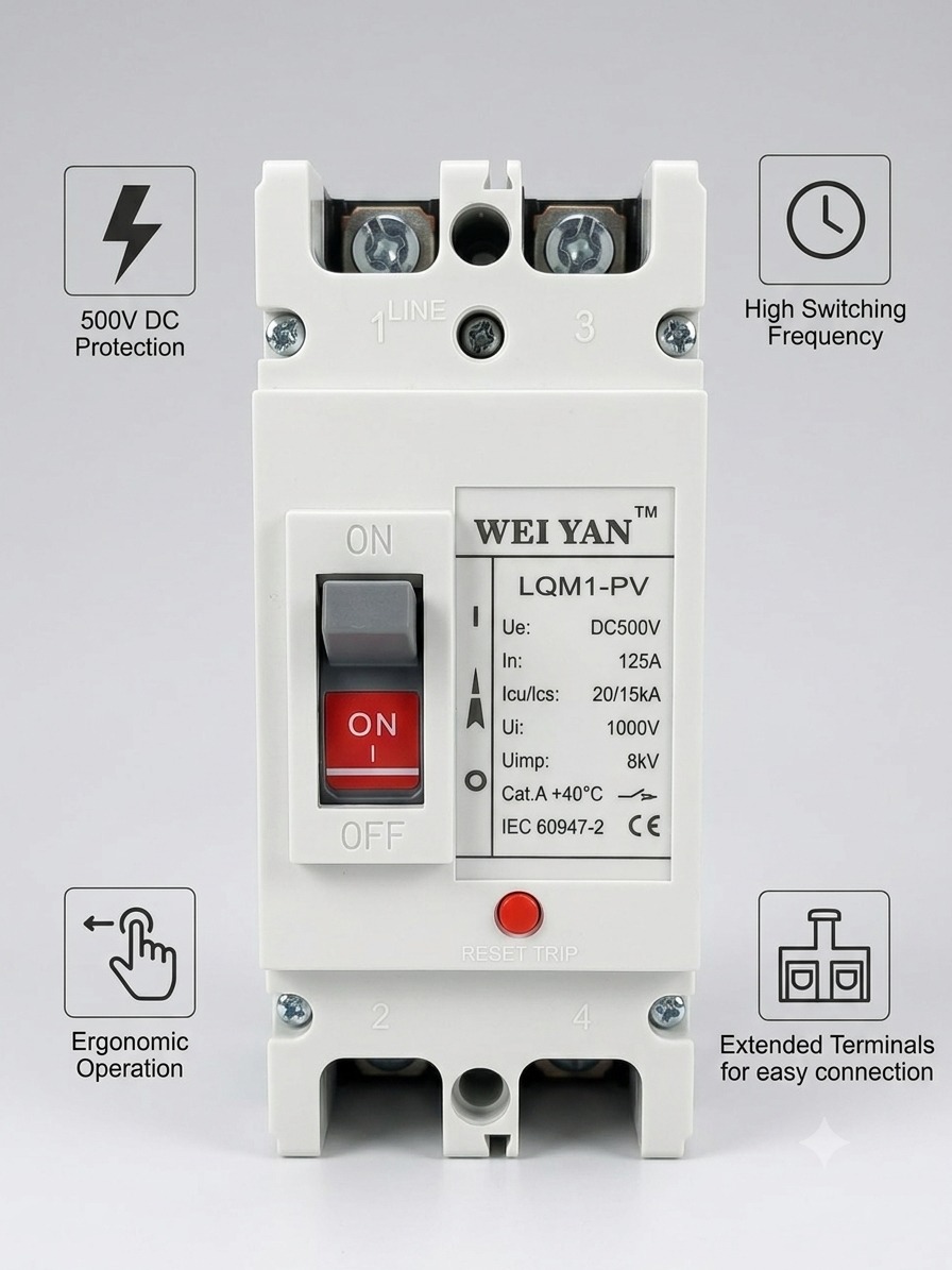 Disjoncteur Différentiel MCCB WEIYAN avec Protection Intégrée