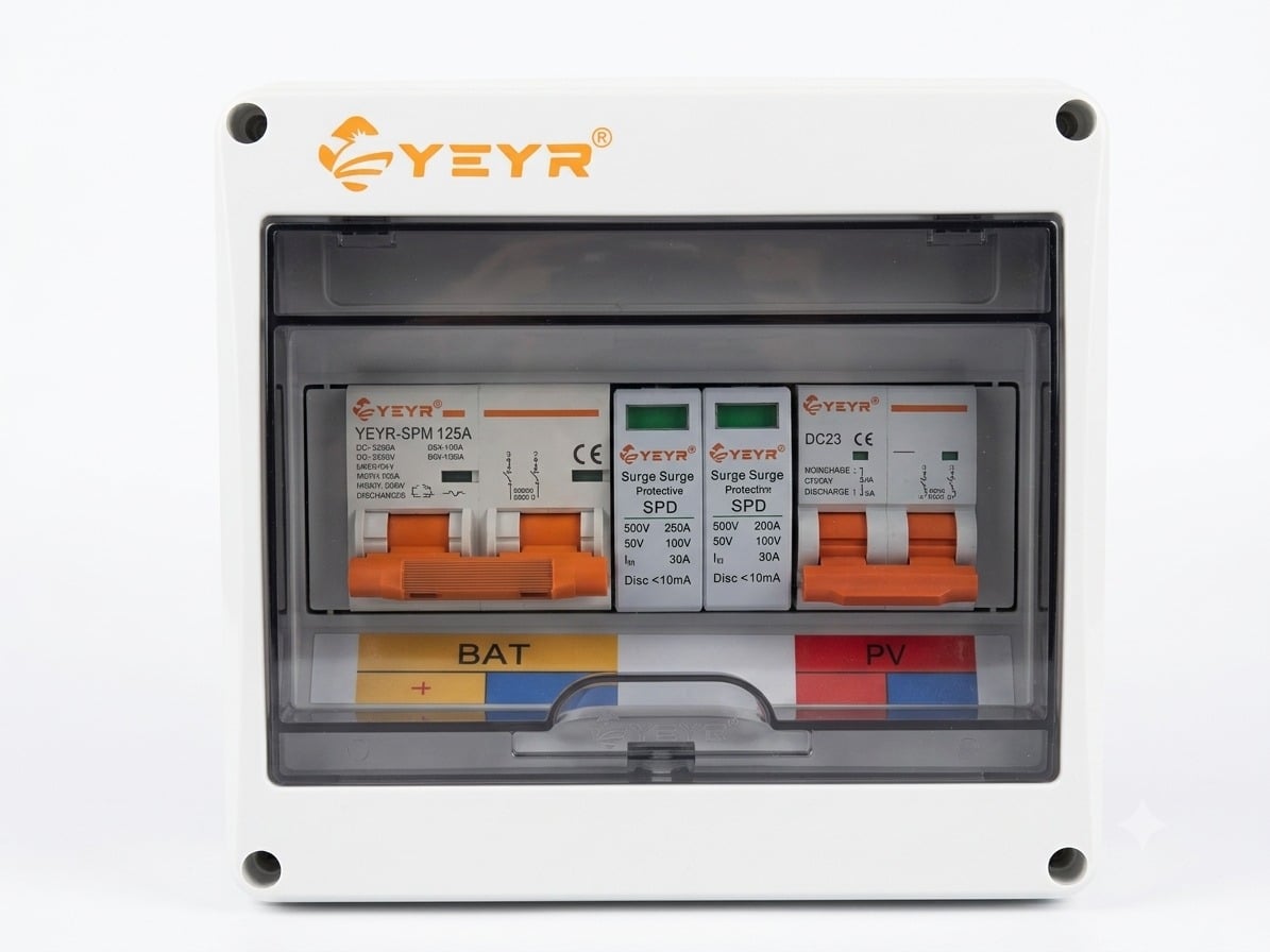 Coffret de Protection DC Solaire YEYR pour Batterie et Panneaux