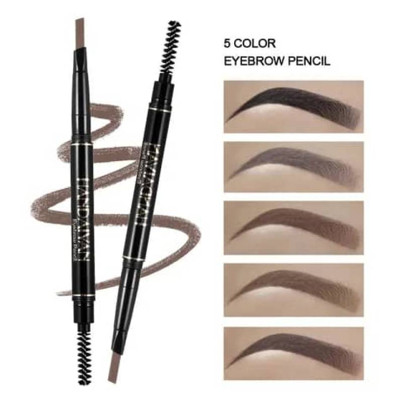 Crayon Sourcils 2 en 1 Waterproof – Eyebrow Pencil avec Brosse, Maquillage Longue Tenue Cameroun