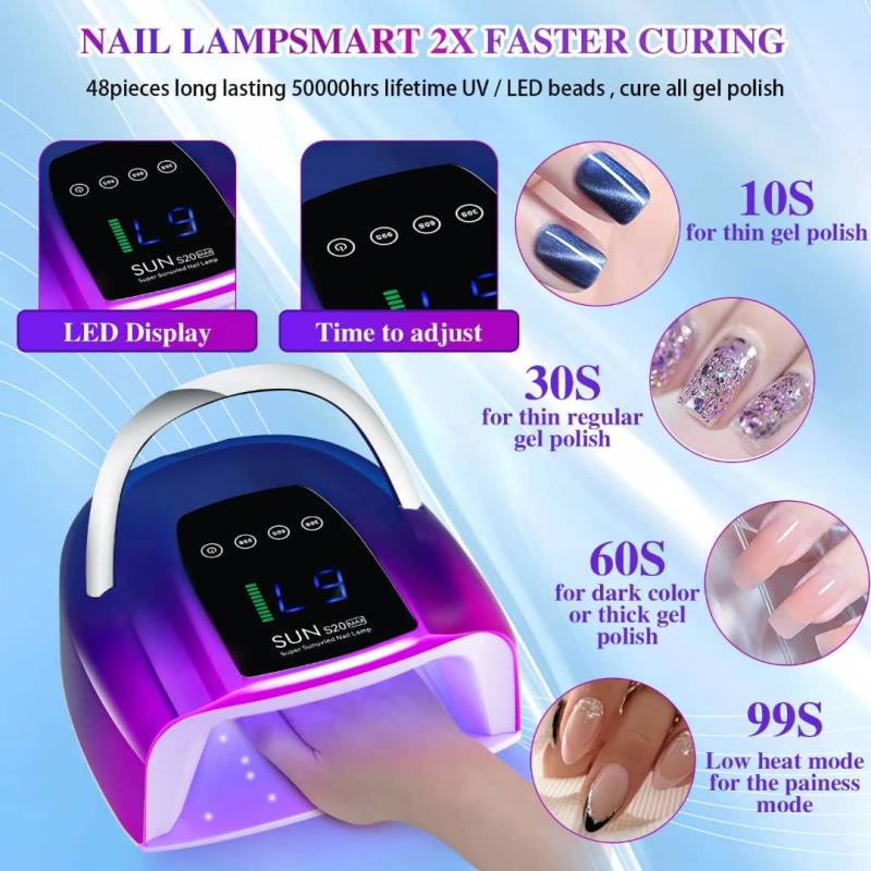 Lampe UV LED 2 en 1 Ongles + Power Bank USB – Séchage Rapide Gel